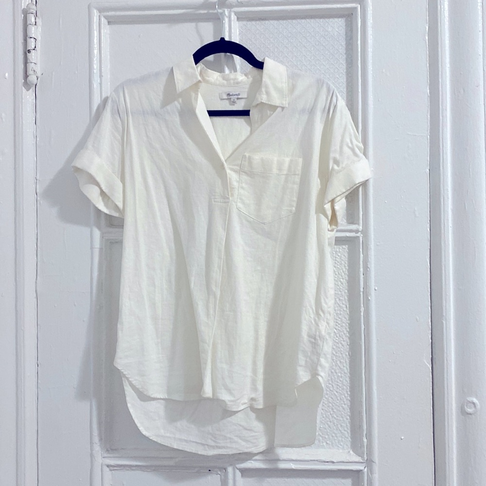 Madewell White Short Sleeve